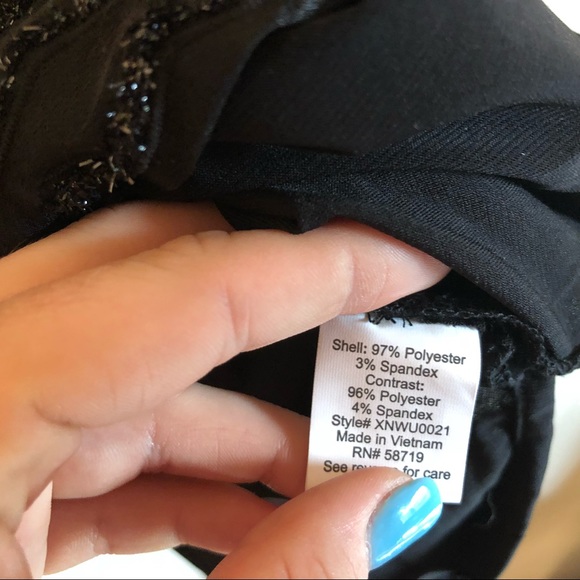 NWT black sparkle top - Picture 7 of 7